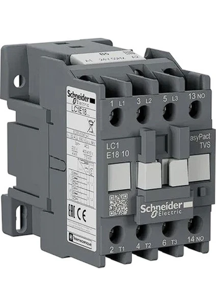 Schneider Electric LC1E1810M5 Kontaktör 7,5 Kw 18A 1Nk 220V Ac Kumanda