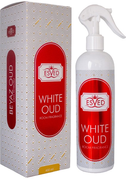 Beyaz Oud & White Oud ve Siyah Oud & Black Oud Oda ve Kumaş Spreyi Seccade Spreyi Oda Kokusu Koku 400 ml
