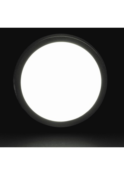 18W Sıva Üstü LED Panel Siyah Oval