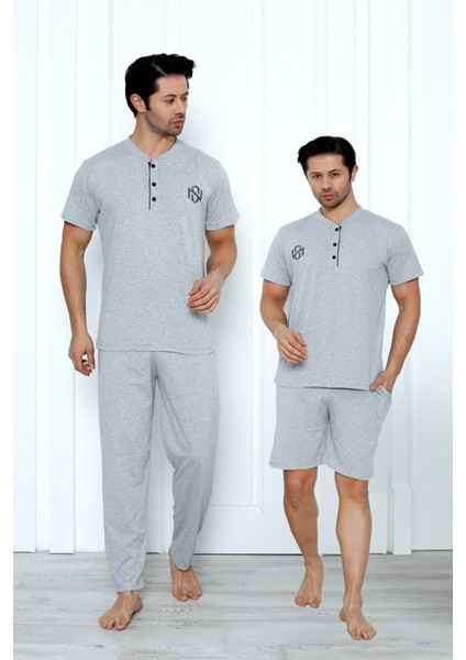 3 Parça Erkek Pijama Takımı- Babalar Günü Hediyesi