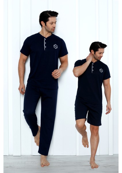 3 Parça Erkek Pijama Takımı- Babalar Günü Hediyesi