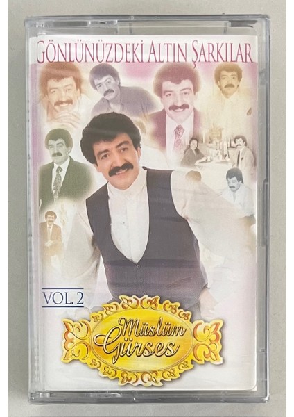 Müslüm Gürses - Gönlünüzdeki Altın Şarkılar 2 Kaset (Jelatininde Dönem Baskı Sıfır Kaset)