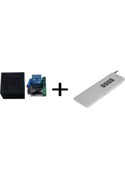 Sanec Uzun Menzil Rf Kumanda + 1 Kanal DC5V-30V 10A Röle