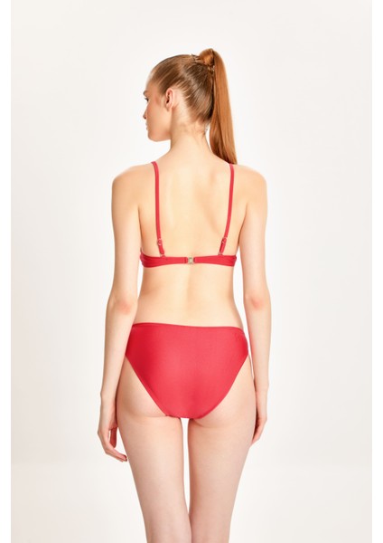 Kadın Kırmızı Geniş Üçgen Bikini Takımı 23S115ST modelleri