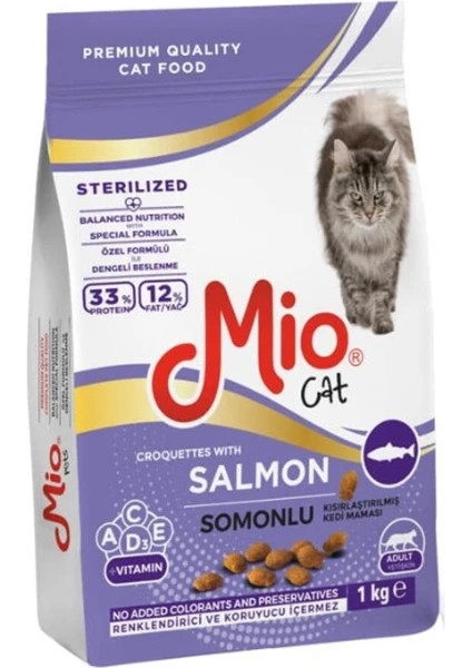 Sterilised Somonlu Kısır Kedi Maması 1 kg