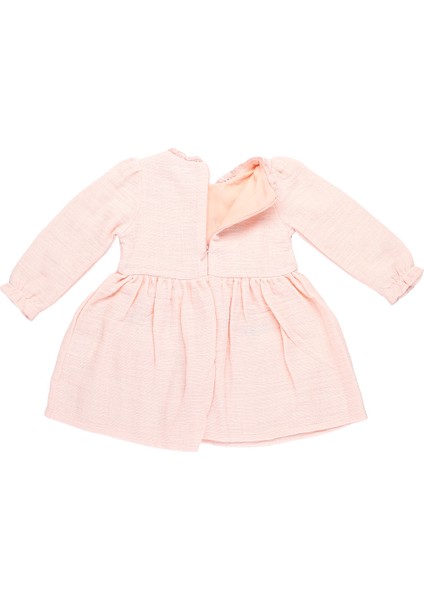 Kız Çocuk Çiçek Işlemeli Elbise