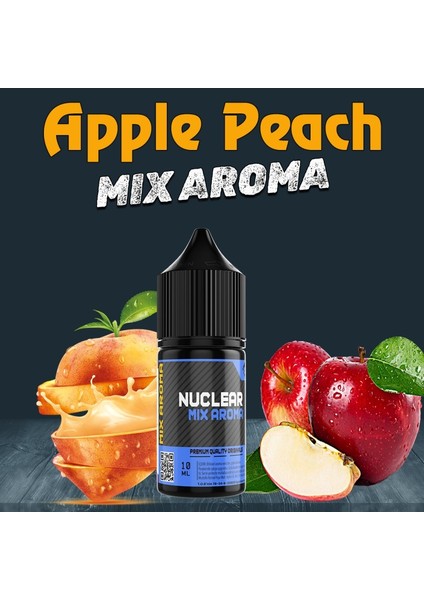 Mix Aroma Apple Peach Elma Şeftali Gıda Aroması 10 ml