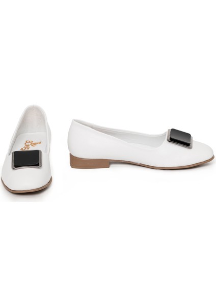 Kadın Deri Günlük Klasik Loafer Babet Ayakkabı