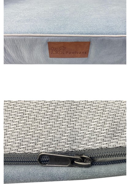 Bolster-L Üst Kalite Köpek Yatağı Süngerli Sıvı Geçirmez Alezli. %100 Elyaflı. 2 Fermuarlı indirimleri