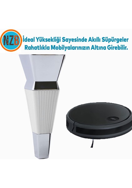 Mobilya Oturma Grubu Çekyat Kanepe Sehpa Tv Ünitesi Koltuk Ayağı Baza Ayakları Beyaz Krom 16 cm modelleri