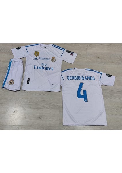 Sergio Ramos Real Madrid Yeni Sezonu Beyaz Şortlu Tişört Forma
