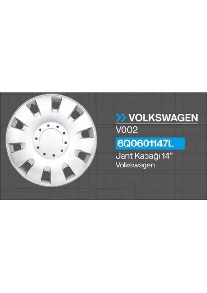 Jant Kapağı Volkswagen 14J (4lü Takım)