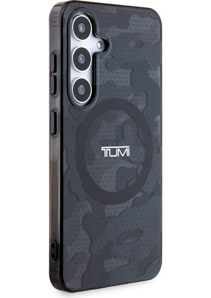 Galaxy S24 Uyumlu Kılıf Tumı Lisanslı Magsafe Özellikli Buzlanmış Saydam Ağ Kamuflajı Desenli Gri modelleri