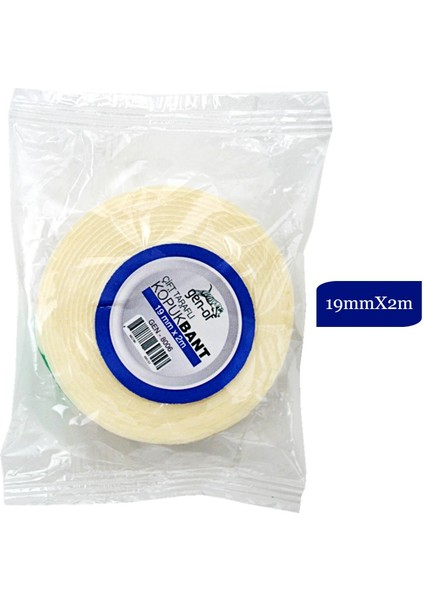 Gen Of Çift Taraflı Köpük Bant 19 mm x 2 m GEN 8006 1 Adet