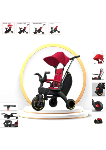 Trike Plus F3 Ebeveyn Kontrollü Katlanabilir Bisiklet