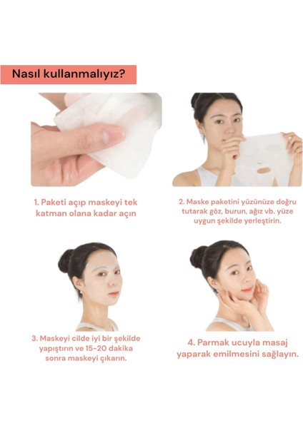 5x Collagen Mask - Sıkılaştırma ve Nemlendirme - Kolajen Yüz Maskesi 5 Adet fırsatları