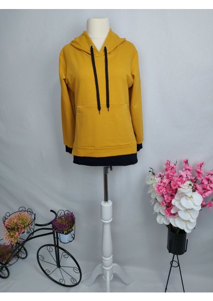 2580 Kapüşonlu Sweat Tunik