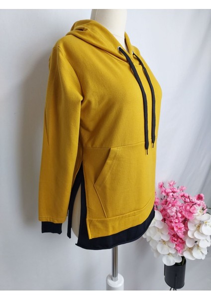 2580 Kapüşonlu Sweat Tunik