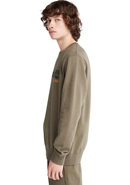 Wwes Crew Neck Sweatshirt (Regular Bb) Erkek Kahverengi Sweatshirt TB0A27HC5901