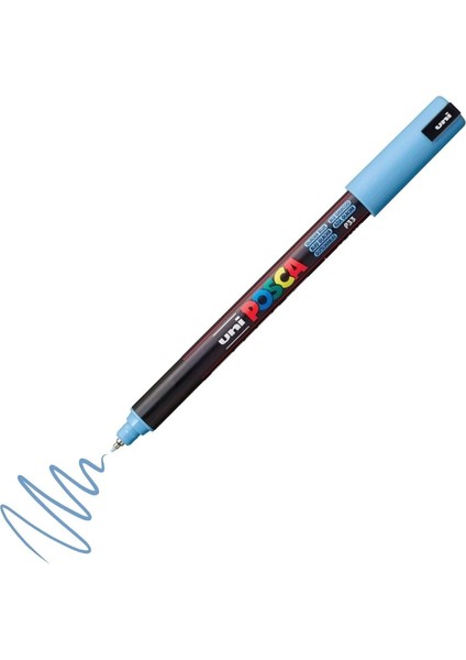 Posca Pc-1mr Boyama Markörü 0.7 mm Glacier Blue
