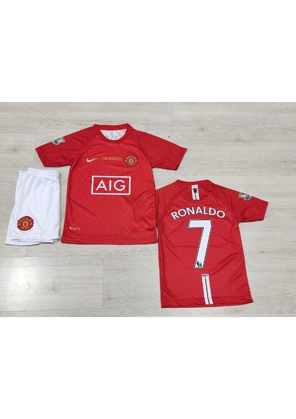 Manchester United 2008 Final Moscow Ronaldo Çocuk Forması