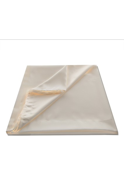 Taç Lüx Atlas Saten Krem Güneşlik Perde - 210 x 300 cm