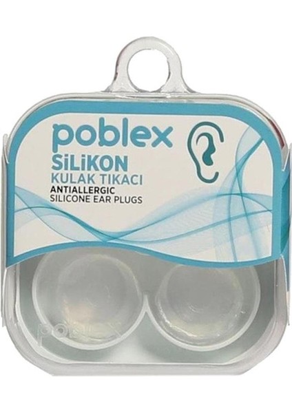 Smond Store Poblex Antialerjik Silikon 2'li Kulak Tıkacı
