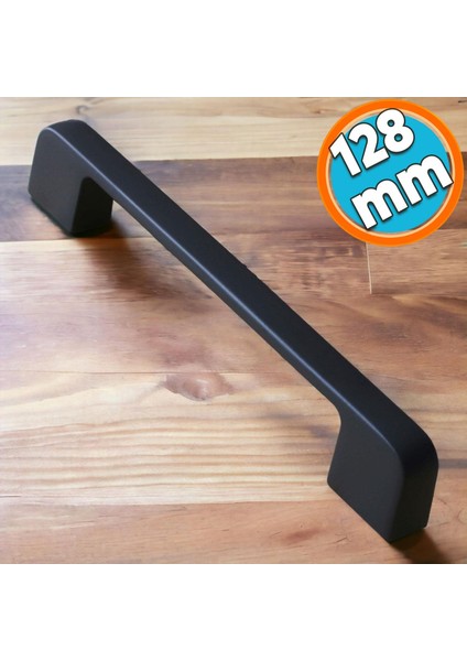 Mobilya Kulp Mutfak Dolabı Çekmece Dolap Kulpları Kapak Kulpu Kulbu Siyah 128 mm Metal