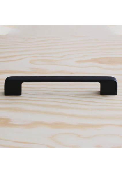 Mobilya Kulp Mutfak Dolabı Çekmece Dolap Kulpları Kapak Kulpu Kulbu Siyah 128 mm Metal