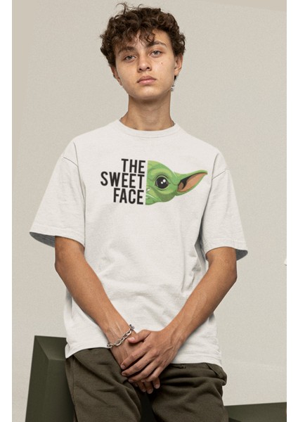 Starwars Grogu The Sweet Face Baskılı Tişört, Erkek-Kadın Baby Yoda Baskılı T-Shirt fiyatları