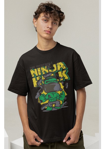 The Incredible Ninja Hulk Baskılı Tişört, Erkek-Kadın Marvel Film Temalı T-Shirt fiyatları