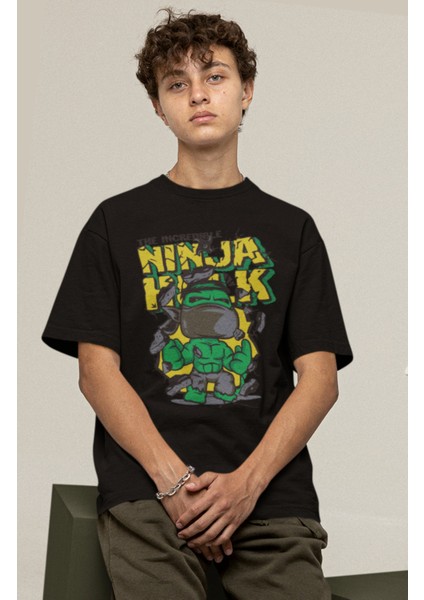 The Incredible Ninja Hulk Baskılı Tişört, Erkek-Kadın Marvel Film Temalı T-Shirt modelleri