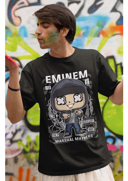 Eminem Baskılı Tişört, Erkek-Kadın Mini Eminem Baskılı T-Shirt fiyatları