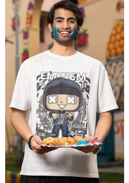 Eminem Baskılı Tişört, Erkek-Kadın Mini Eminem Baskılı T-Shirt modelleri