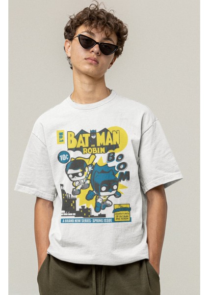 Dc Comics Batman ve Robin Baskılı Tişört, Erkek-Kadın Dc Comics Film Temalı T-Shirt modelleri