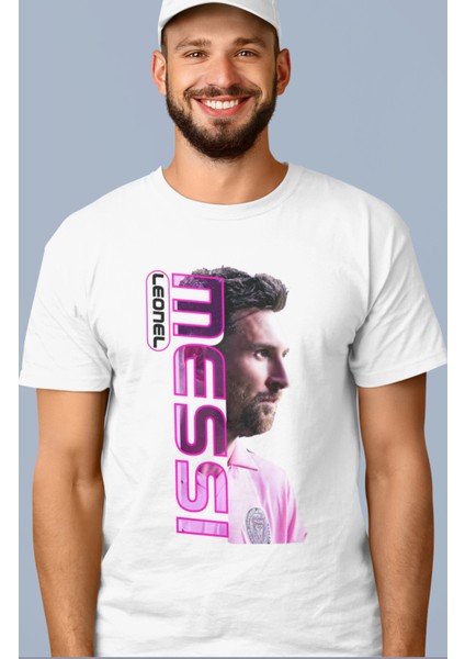 Messi Baskılı T-Shirt, Unisex Lionel Messi Baskılı Tişört