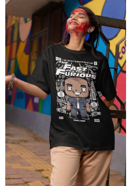 Dominic Toretto Baskılı Tshirt, Unisex Hızlı ve Öfkeli Baskılı Tişört fiyatları
