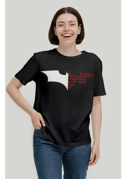 Batman Joker Baskılı T-Shirt, Unisex Batman Joker Film Temalı Tişört modelleri
