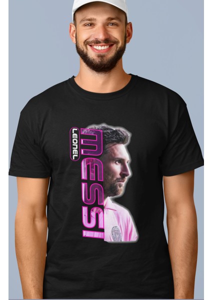 Messi Baskılı T-Shirt, Unisex Lionel Messi Baskılı Tişört