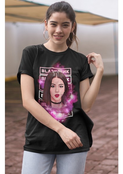 Blackpink Jisoo Baskılı T-Shirt, Unisex K-Pop Baskılı Tişört fiyatları