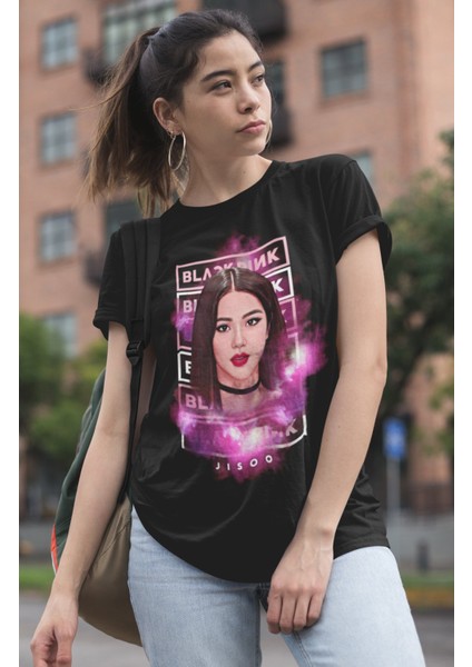 Blackpink Jisoo Baskılı T-Shirt, Unisex K-Pop Baskılı Tişört modelleri