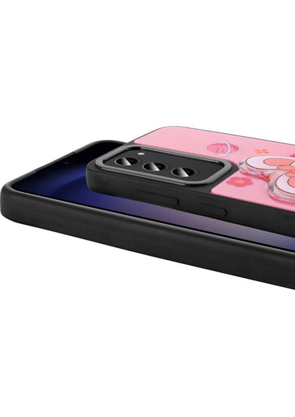 Samsung Galaxy S23 Kılıf Parlayan Kabartmalı Ikonik Figürlü Silikon Kapak (Amas) modelleri