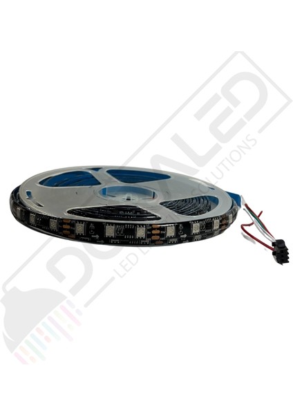 WS2811 ARGB Adreslenebilir Pixel Şerit Led IP65 5M 60Led Magic Led