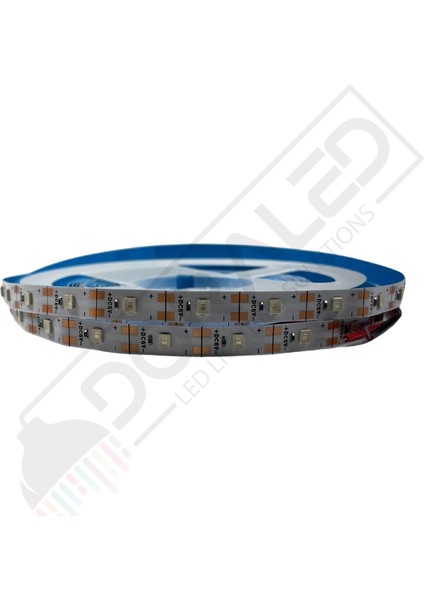 5V Şerit LED 2835 Mavi 5 Volt Şerit LED (IP20) (5 Metre)