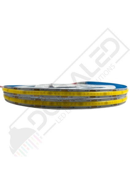 12V 8 mm Esnek Cob Şerit LED Natural Beyaz 320 Ledli IP20 5 m