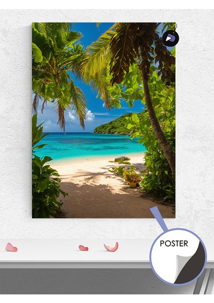 Bora Bora Adası Poster - Afiş - Dekoratif Duvar Posteri