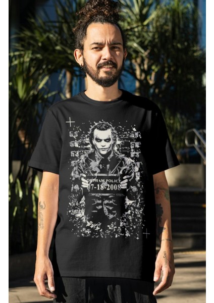 Joker Tasarım Baskılı Tişört, Erkek-Kadın Joker Film Temalı T-Shirt