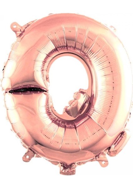 Q Harf Rose Gold Folyo Balon 40 Inc 100 cm