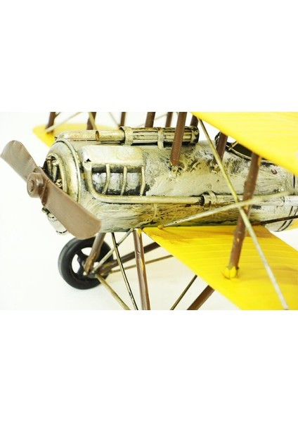 Dekoratif Metal Uçak Çift Kanatlı Biblo Dekoratif Hediyelik fırsatları