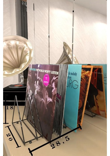 9 Bölmeli Üçgen Metal Kitaplık Organizer Masa Üstü Dergilik Plaklık Gazetelik Düzenleyici indirimleri